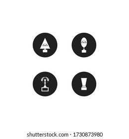 Trophy cup vector icon winner symbol