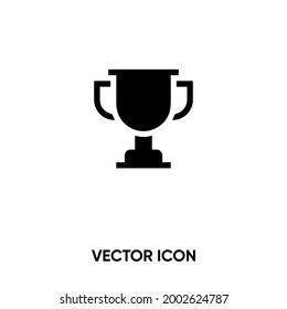 Trophy cup vector icon.Modern, simple flat vector illustration for website or mobile app.Trophy symbol, logo illustration. Pixel perfect vector graphics	