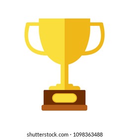 Trophy, Cup, vector illustration. Champions.