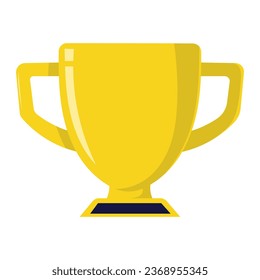 trophy cup winner achievement vector