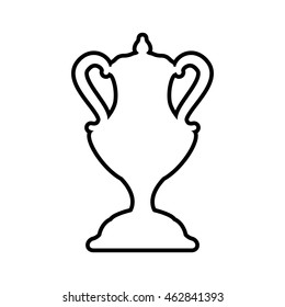 Trophy cup winner competition icon. Isolated and flat illustration. Vector graphic