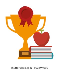 trophy cup winner isolated icon