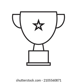 Ganador De La Copa De Trofeo En Fondo Blanco