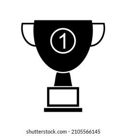 Trophy-Cup-Gewinner auf weißem Hintergrund