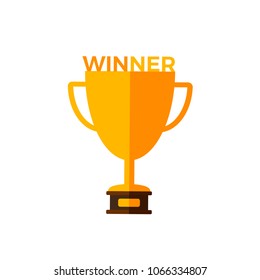 Trophy Cup, Winner Vector Icon