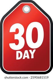Trophy and day symbols to be used in rank and badge designs on white background. vector 30 days