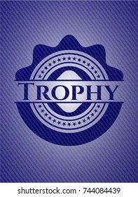 Trophy denim background