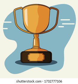 Trophy design vector illustration. champion concept