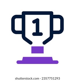 trophy duo tone icon. vector icon for your website, mobile, presentation, and logo design.