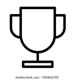 Trophäe, Bildungssymbol, Vektorgrafik. Symbol für Mobil- und Web-Apps