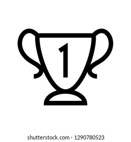 trophy favorites icon vector