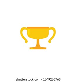 Trophy-Füllstil-Icon-Design, Sieger-Erstplatzierungs-Wettbewerbserfolg Sportbeste Führungsrolle konkurrieren und Herausforderung Thema Vektorillustration Illustration
