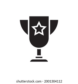 Trophy Filled Icon Vector Illustration