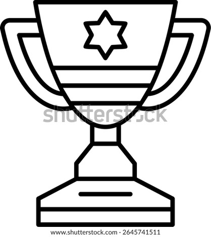 Trophy Filled Style Icon Design