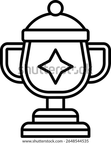 Trophy Filled Style Icon Design