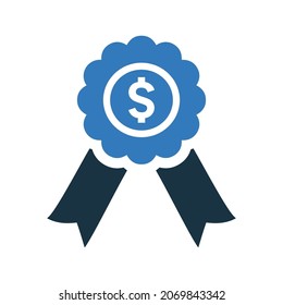 Trophy Financial Money Award Icon Simple Stock Vector (Royalty Free ...