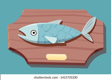 Trophy Fish Attached To The Wall