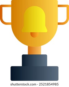 Troféu Design de Ícone de Vetor de Geadiente Plano