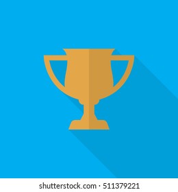 trophy flat icon illustration isolated vector sign symbol