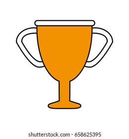 trophy flat illustration