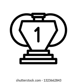 trophy football line art