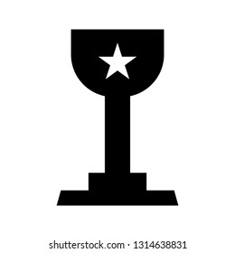 Trophy Glyph black icon