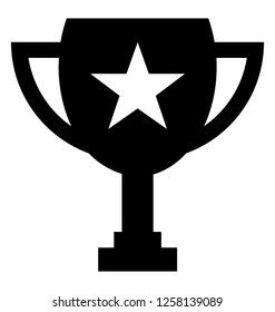 Trophy glyph icon