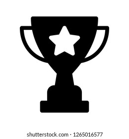 icono de trofeo glifo