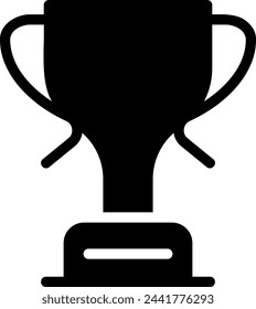 trophy glyph icon illustration vector