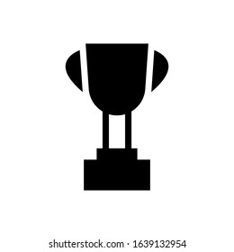 trophy glyph vector icon - ui icon vector