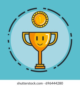 trophy gold coin video game play award