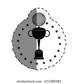 trophy golf isolated icon