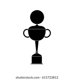 trophy golf isolated icon