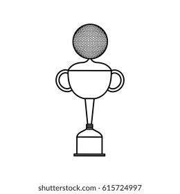 trophy golf isolated icon