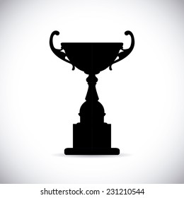 trophy graphic design , vector illustration