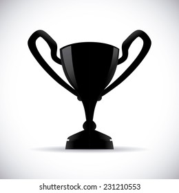 trophy graphic design , vector illustration