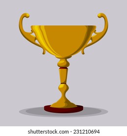 trophy graphic design , vector illustration