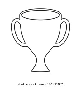 trophy green isolated icon vector illustration graphic