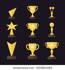 Trophy hand drawn vector illustration