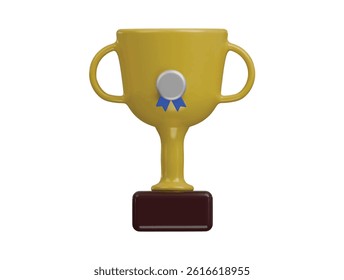  trophy icon 3d illustration render

