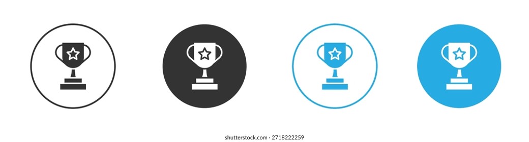 Icono de trofeo para App y Diseño web. Ilustración de elemento simple.