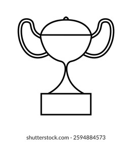 Trophy icon. award sign for mobile concept and web design. vector illustration