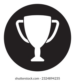 trophy icon, award vector template illustration logo design