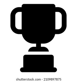 trophy icon with black color