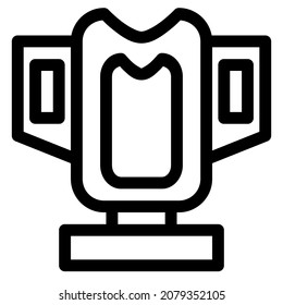 trophy icon with black outline style