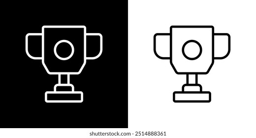 Trophy icon. Business icon. Online business. Black icon. Silhouette icon