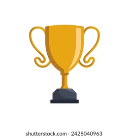 trophy icon of color style design vector template
