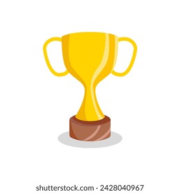 trophy icon of color style design vector template