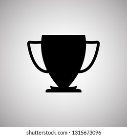Trophy icon and cup award. EPS 10.