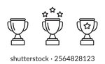 Trophy icon. Trophy cup, winner cup, victory cup icon. Reward symbol sign for web and mobile.